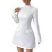 Women’s Clothing Autumn And Winter New Elegant Long Sleeved Sleeves Slit Solid Color Women's Dress_ecoleips.com
