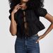 Aria Basics Aria Basics Cross-border Women's Clothing Wholesale: European And American Style Sweet Bow-tie Short Shirt With Round Neck, Solid_ecoleips.com