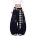 Women's Trendy Hip Hop Wide Leg Casual Pants Free Belt Street Dance Jazz Curved Pants for Summer Spring Autumn Fashion_ecoleips.com