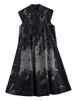 2026 Summer New Black Vintage Print Sleeveless Dresses For Women Stand Collar Loose Casual Long Dress Fashion Elegant Clothing_ecoleips.com