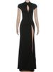 Weird Puss Coquette Elegant Dress Women Irregular Single Breasted Shoulder Wrapped Sexy Stretch Skinny Prom Club Party Bodycon_ecoleips.com