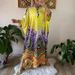 Spring Fashion Floral Print Loose Maxi Dress Women's Sexy O Neck A-Line Long Party Dress New Summer 3/4 Sleeve Lady Beach Dress_ecoleips.com