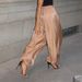 Glossy Lantern Pants for Women European American Style Spring Summer Street Fashion Low Waist Tapered Leg Long Pants_ecoleips.com