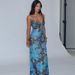 Women's Long Dress Street Style Elegant Slim Fit Printed Design Spaghetti Strap Spring Summer New_ecoleips.com