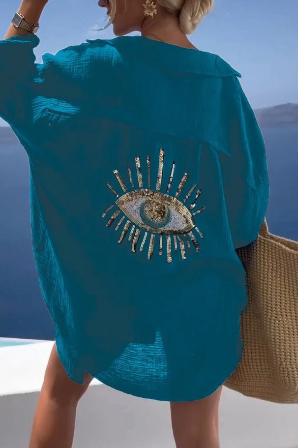 Women's Long Sleeved Cotton Linen Shirt Spring Summer Casual Fashion European American Style Lapel New_ecoleips.com
