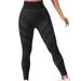 Women's Clothing Yarn Yoga Pants Hip Lift High Waist Running Fitness Sports Pants Tight Cycling Striped Bottoming Trousers_ecoleips.com
