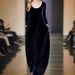 Modest Abaya Dress/Muslim Dress Women Elegant French Velvet Dress With Long Sleeves & Flowy Hem - Soft Round Neck A-Line Formal Gown_ecoleips.com