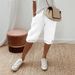 Women's Cotton Linen Casual Pants With Pockets Elastic Waist Five Point Trousers For Commuting Style Product_ecoleips.com