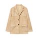 ZA Best-selling Cross-border Foreign Trade European And American Style Women's Suede Wide-shoulder Jacket_ecoleips.com