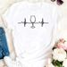 European And American Cross-border Foreign Trade Women's Clothing, Colorful Wine Glass Print Round-neck Short-sleeve_ecoleips.com