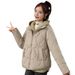 K Women's New Cotton-padded Jacket With Hood; Thickened And Warm; Coat For Women_ecoleips.com