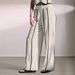 Women's Clothing Spring And Summer New Products Women's Striped Suit Sleeveless Vest Set Loose Wide Leg Trousers Two Piece Suit_ecoleips.com