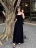 PTKPCC New Summer Waist-fitted Elegant French Style Women's Grey Short Sleeve Tank Dress Long Dress Sexy Dress_ecoleips.com