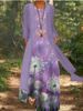 Summer Printed Loose-Fitting Colorful Two-Piece Set With Medium-Sleeve Design_ecoleips.com