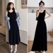 2026 Popular Ice Silk Ribbed Tank Top D, Mid-length, Versatile For Inner Or Outer Wear, Casual Tummy-covering Long_ecoleips.com