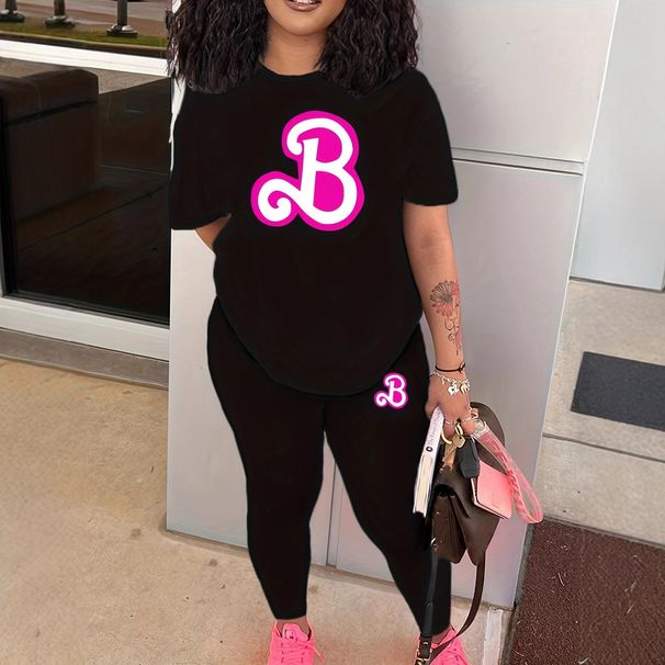 Women's Clothing Women's Fashion Set Long Pants T-Shirt Short Sleeve Clothing For Formal & Casual For Women_ecoleips.com