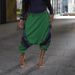 Women's Summer Harem Jeans Patchwork Loose Fit Elastic Waist Denim Spring/Autumn Regular Size_ecoleips.com