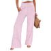 European And American 2026 Cross-border Foreign Trade Striped Casual Pants, Loose, Elasticated, High-waisted,_ecoleips.com