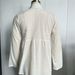 White Women's Cotton Linen Long Sleeve Shirt Loose Fitting Spring Autumn New Style Sun Protection Casual Top_ecoleips.com