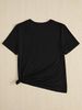 2026 Summer Fashion T-Shirt Trendy Loose Fit Casual Short Sleeve Printed Top_ecoleips.com