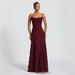 Burgundy Slim Fit Evening Dress Style Elegant Sexy For Banquets New Women's Clothing_ecoleips.com