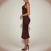 Women's Sexy Halter Neck Sleeveless Bodycon Midi Dress – Summer Club Party Gown_ecoleips.com