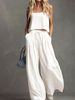 Women's Spring/Summer Two-Piece Set Camisole Wide Leg Pants Casual Fashion Suit_ecoleips.com