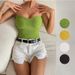 Aria Basics Aria Basics New European And American Summer Fashion Independent Site Cross-border Women's Clothing Simple Slim-fit Strapless_ecoleips.com