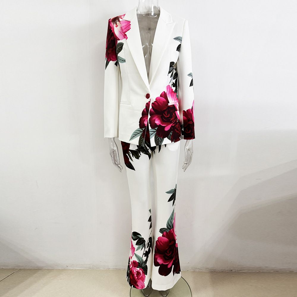 K Two Piece Set Of New Fashionable Digital Printed Suit Jacket And Pants Set_ecoleips.com