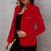Slim Fit Long Sleeved Cardigan Women's Trendy Blazer Jacket European American Style Spring Autumn Casual Print Outerwear_ecoleips.com