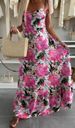 Women's Clothing Spring And Summer Simple Fashion Print Summer New V Neck Pullover Suspender Dress_ecoleips.com