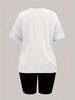 Summer Women's Casual And Fashionable Teddy Bear Graphic Printed Loose T-shirt Shorts Two-piece Sportswear Suitable For Daily Wear-146_ecoleips.com