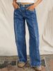 Women's mid Rise Slimming Wide Leg Jeans European American Style Retro Straight Leg Pants Casual Cotton Spring New 2026_ecoleips.com