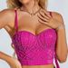 Luqiuguo Women's Inner Black Pearl Camisole Vest Outer Wear Beautiful Back Sexy Tube Top DB992_ecoleips.com