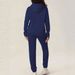 Women's Long Sleeved Loose Fitting Casual Hooded Set Unique Letter Print Comfortable Two-Piece Outfit_ecoleips.com