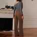 Women's High-Waist Wide-Leg Trousers - Casual Blazer Pants With Button Closure For Spring Summer Versatile Color Selection_ecoleips.com