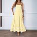 2026 Summer Cross-Border European And American Solid Color Lace Patchwork Elegant Strapless Maxi Dress For Women_ecoleips.com