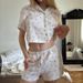 New Cotton Printed Short Sleeve Shorts Loose Comfortable Pajamas Two-piece Set European And American Summer_ecoleips.com