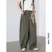 CHIC VEN Women's Pants Solid Loose High Waist Slim Wide Leg Trousers Casual Thin Female Sport Pant Spring Summer 2025_ecoleips.com