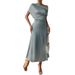 Women's Clothing Women's Trendy Satin Dress Style Long Tight Fit Summer Dress For Formal & Casual For Women_ecoleips.com