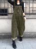 ZANZEA Autumn Rompers Solid Wide Leg Playsuits Women Casual Straps Suspender Overalls Vintage Corduroy Jumpsuits Overszie 2025_ecoleips.com