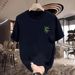 New Cotton Fashion Sense Printing Short-sleeved T-shirt Unisex Men Summer Tide Loose Hundred Tops_ecoleips.com