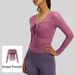 Women's Clothing Mesh Yoga Top Long Sleeve Slim Fit Fixed Cups Women's Sports Fitness Sweatshirt For Formal & Casual For Women_ecoleips.com
