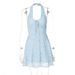 Women’s Clothing Summer New Women's Sexy Halter Neck Backless Jacquard Pure Desire High Waist Slim Dress_ecoleips.com
