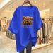 Women's Clothing Pure Cotton Bear Print T Shirt Short Sleeved Loose Versatile Tops_ecoleips.com