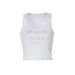 2024 Spring Summer Fashion Casual Letter Rhinestone U-Neck Sexy Sleeveless Short Tank Top For Women Wholesale_ecoleips.com