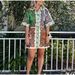 Women's Lapel Single-Breasted Print Three-Quarter Sleeve Casual Dress_ecoleips.com