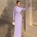 Women's Fashion 2025 Summer New Fashionable Elegant Slim Fit Ruched Zipper Round Neck Long Sleeve Dress Wholesale_ecoleips.com