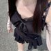 Korean Niche Brand 25 Autumn New Collection Sweet Lace-up Camisole_ecoleips.com