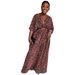 Women's Clothing Printed Contrast Color V Neck Wide Leg Two Piece Suit_ecoleips.com